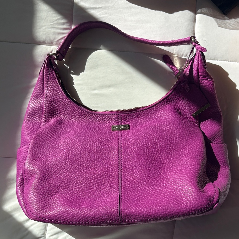 Purple Leather Cole Haan Hobo Bag